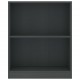 Sonata Етажерка за книги, сива, 60x24x74,5 см, ПДЧ