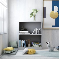 Sonata Етажерка за книги, сива, 60x24x74,5 см, ПДЧ - Etajere