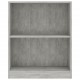 Sonata Етажерка за книги, бетонно сива, 60x24x74,5 см, ПДЧ