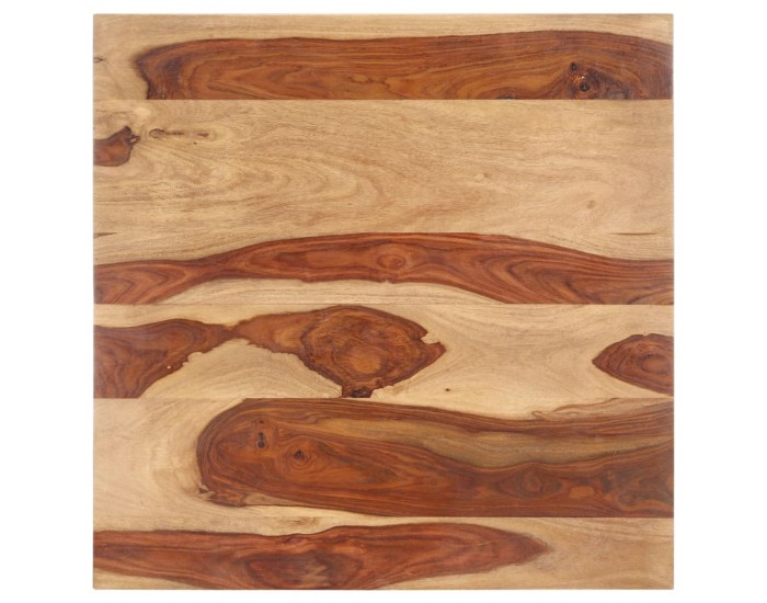 Sonata Плот за маса, шишамово дърво масив, 25-27 мм, 70x70 cм