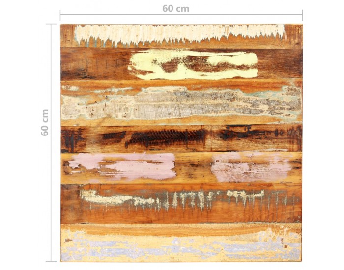 Sonata Квадратен плот за маса 60x60 см 25-27 мм регенериран масив