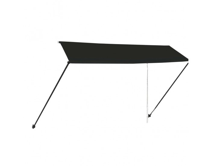 Sonata Сенник с падащо рамо с LED, 350x150 см, антрацит