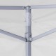 Sonata Сгъваема парти шатра с 4 странични стени 2x2 м стомана бяла