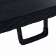 Sonata Сгъваема градинска маса черна 180x75x72 см HDPE имитация ратан