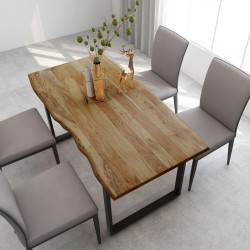 Sonata H Трапезна маса, 154x80x76 см, акациево дърво масив - Mese de dining
