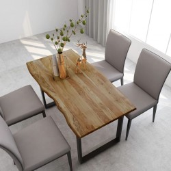 Sonata H Трапезна маса, 140x70x76 см, акациево дърво масив - Mese de dining