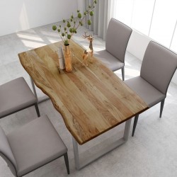 Sonata H Трапезна маса, 154x80x76 см, акациево дърво масив - Mese de dining