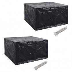 Sonata Калъфи за полиратанова градинска мебел 2 бр 8 капси 172x113 см - Accesorii