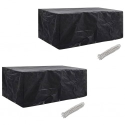 Sonata Калъфи за полиратанова градинска мебел 2 бр 10 капси 229x113 см - Accesorii