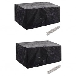 Sonata Калъфи за полиратанова градинска мебел 2 бр 8 капси 180x140 см - Accesorii