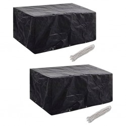 Sonata Калъфи за полиратанова градинска мебел 2 бр 10 капси 240x140 см - Accesorii