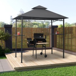 Sonata Навес за барбекю, 240x150x255 см, антрацит, стомана - Construcții de exterior
