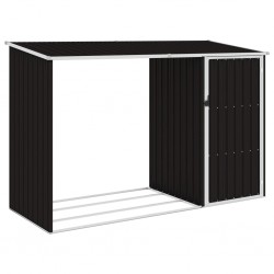 Sonata Градински навес кафяв 245x98x159 см поцинкована стомана - Construcții de exterior