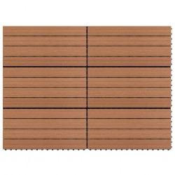 Sonata WPC плочки, 60х30 см, 6 бр, 1 м², кафяви - Materiale pentru decorațiuni
