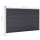 Sonata Градинска ограда, WPC, 180x105 см, сива