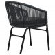 Sonata Бистро комплект с възглавници, 3 части, PVC, ратан, антрацит