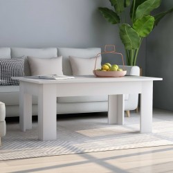 Sonata H Маса за кафе, бяла, 100x60x42 см, инженерно дърво - Măsuțe de living