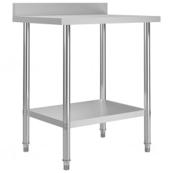 Sonata Кухненска работна маса с панел 80x60x93 см неръждаема стомана - Accesorii de bucătărie