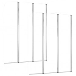 Sonata Душ кабини, 2 бр, 104x130 см, закалено стъкло, прозрачни - Produse pentru baie și WC