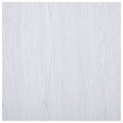 Sonata Самозалепващи подови дъски, 5,11 м², PVC, бели - Covoare și pardoseli