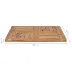 Sonata Плот за маса, тиково дърво масив, 60x60x2,5 cм - Piese pentru mese