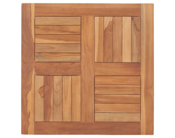 Sonata Плот за маса, тиково дърво масив, 60x60x2,5 cм