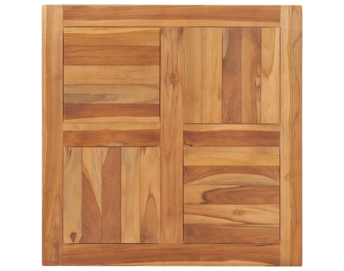 Sonata Плот за маса, тиково дърво масив, 70x70x2,5 см