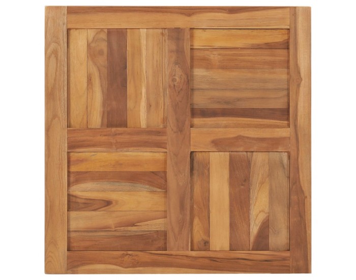 Sonata Плот за маса, тиково дърво масив, 70x70x2,5 см