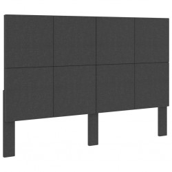 Sonata Тапицирана табла за спалня тъмносива текстил 160x200 см - Paturi