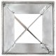 Sonata Заземителни колове 6 бр сребро 10x10x91см поцинкована стомана
