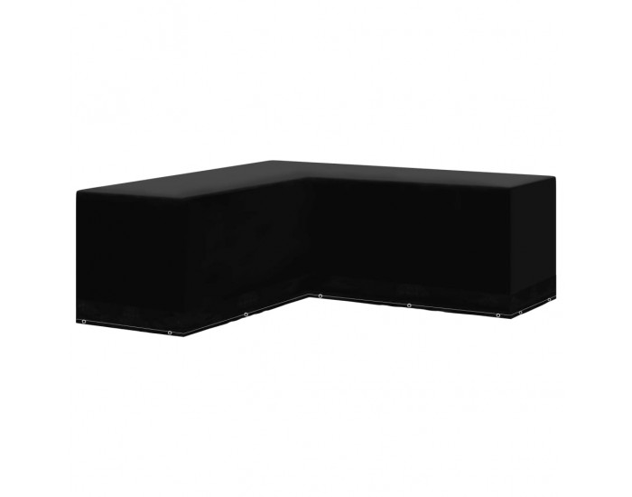 Sonata Градинско покривало за мебели L-образно 12 капси 250x250x90 см