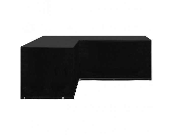Sonata Градинско покривало за мебели L-образно 12 капси 250x250x90 см