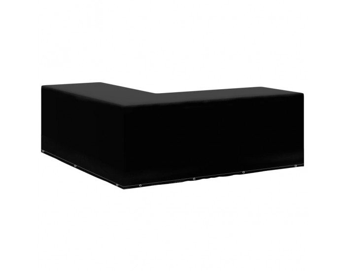 Sonata Градинско покривало за мебели L-образно 12 капси 250x250x90 см