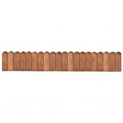 Sonata Палисади за градина, кафяви, 120 см, импрегниран бор - Garduri