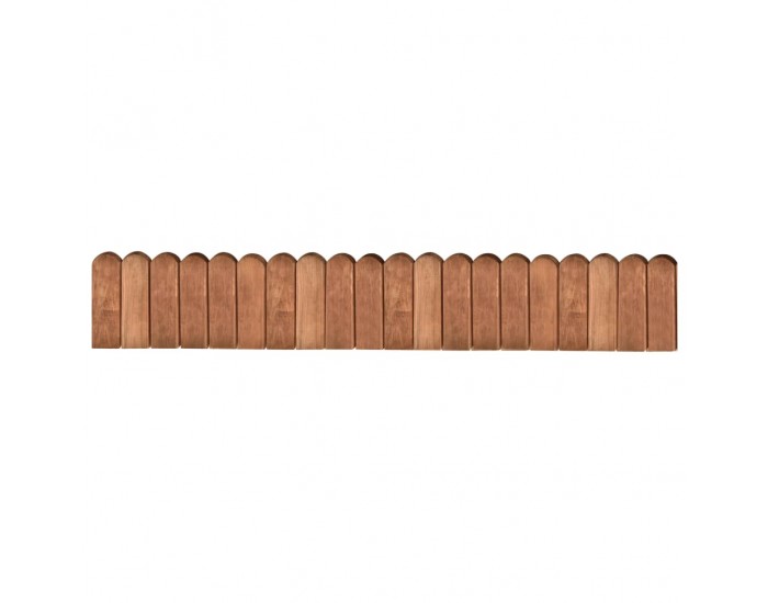 Sonata Палисади за градина, кафяви, 120 см, импрегниран бор