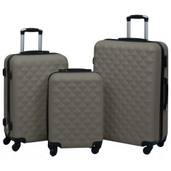 Sonata Комплект твърди куфари с колелца, 3 бр, антрацит, ABS - Accesorii de călătorie
