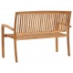 Sonata 2-местна стифираща градинска пейка, 128,5 cм, тик масив