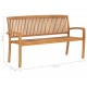 Sonata 3-местна стифираща градинска пейка, 159 cм, тик масив