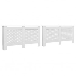 Sonata Паравани за радиатори, 2 бр, бели, 152x19x81,5 см, МДФ - Electrocasnice și accesorii pentru living