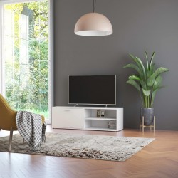 Sonata ТВ шкаф, бял, 120x34x37 см, ПДЧ - Comode TV
