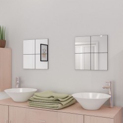 Sonata Огледални плочки без рамки, стъкло, 16 бр, 20,5 см - Materiale pentru decorațiuni