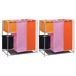 Sonata Кош за сортиране на пране с 3 секции, 2 бр, с кофа за миене - Electrocasnice