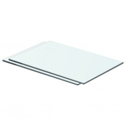 Sonata Рафтове, 2 бр, панели прозрачно стъкло, 40x20 см - Etajere