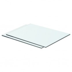 Sonata Рафтове, 2 бр, панели прозрачно стъкло, 40x25 см - Etajere