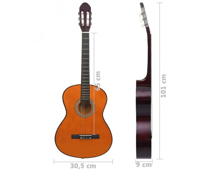 Sonata Класическа китара за начинаещи, 4/4, 39", липово дърво