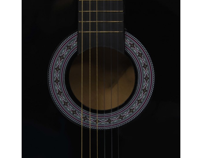 Sonata Класическа китара за начинаещи и деца, черна, 3/4, 36"