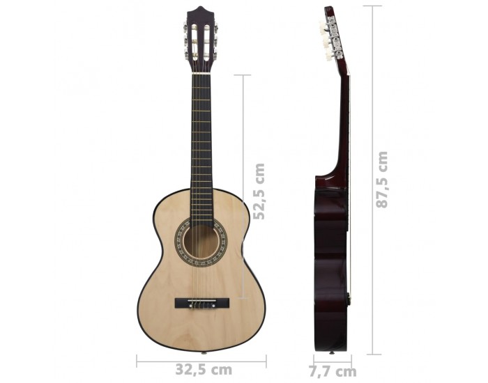 Sonata Класическа китара за начинаещи и деца, 1/2, 34", липово дърво