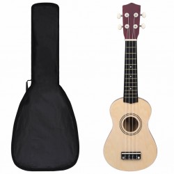Sonata Укулеле сопрано с калъф, детско, светло дърво, 21" - Artă și divertisment
