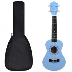 Sonata Укулеле сопрано с калъф, детско, бебешко синьо, 21" - Artă și divertisment