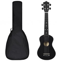 Sonata Укулеле сопрано с калъф, детско, черно, 23" - Artă și divertisment